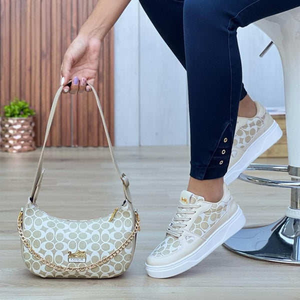 COMBO TENIS + BOLSO PARA LUCIR  CASUAL CON ESTILO